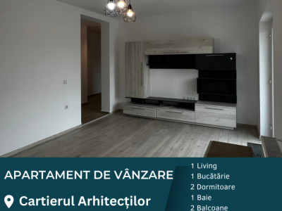 Apartament 3 camere, 2 balcoane, Grădină, Arhitecților