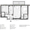 Apartament cu 3 camere, 73.6 mpu, Balcon 9.6 mp, Etaj 3