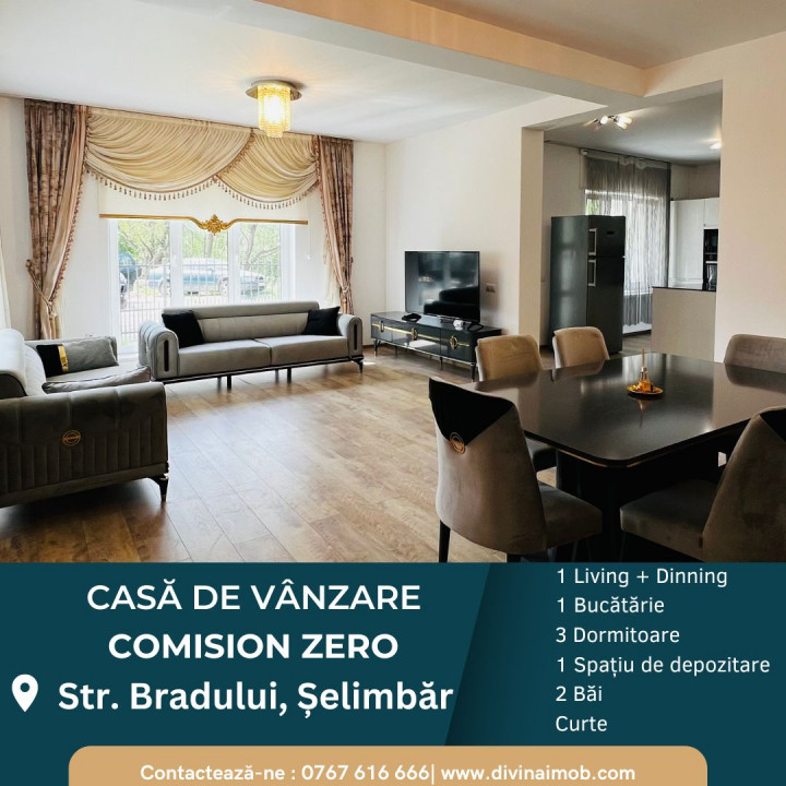 Casă de vânzare în Șelimbăr, Str. Bradului, COMISION ZERO